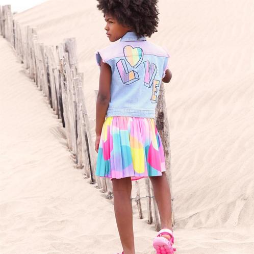 Jeansvest in twee kleuren  Billieblush Maat 116 116, Kinderen en Baby's, Kinderkleding | Maat 116, Nieuw, Jas, Ophalen of Verzenden
