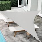 Schaduwdoek - waterafstotend driehoek 4x4x4 m lichtgrijs, Nieuw, Verzenden