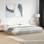 vidaXL Bedframe bewerkt hout betongrijs 180x200 cm, Huis en Inrichting, Slaapkamer | Bedden, Eenpersoons, Verzenden, Nieuw, 80 cm