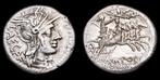 Romeinse Republiek. M. Porcius Laeca, 125 BC. Denarius Rome