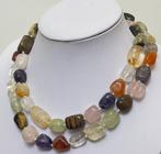 Citrien; Rutilated kwarts; Amethist; Prehniet; Tijgeroog;, Verzamelen, Mineralen en Fossielen