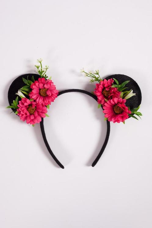 Haarband Mouse Oortjes Bloemetjes Roze Madeliefjes Madelief, Kleding | Dames, Carnavalskleding en Feestkleding, Accessoires, Nieuw