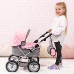 Bayer Design - Poppenwagen Trendy - Grijs en roze, Kinderen en Baby's, Speelgoed | Poppen, Verzenden, Zo goed als nieuw