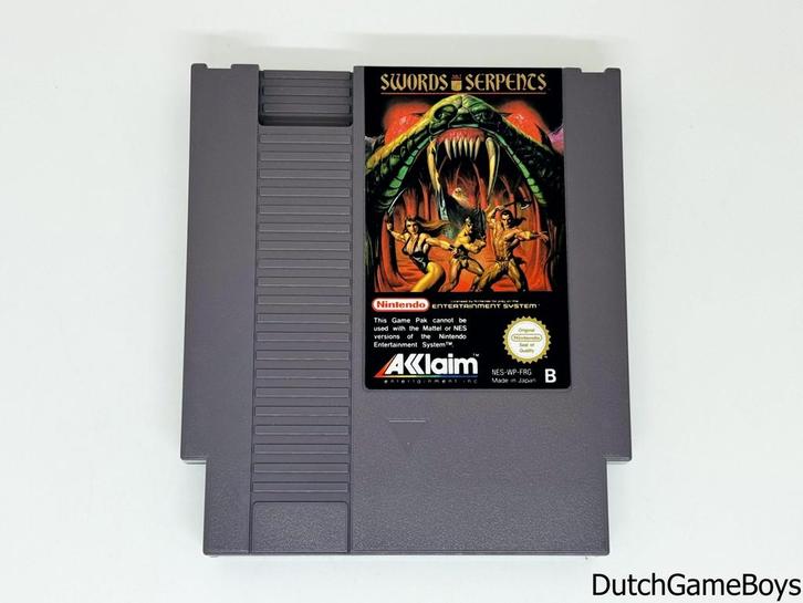 Nintendo Nes - Swords And Serpents - FRG, Spelcomputers en Games, Games | Nintendo NES, Gebruikt, Verzenden