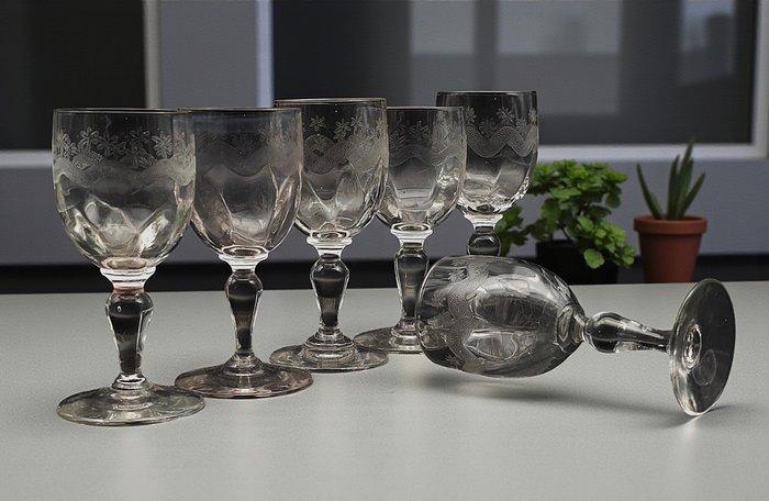 Portieux - Drinkset (6) - Emma - Kristal, Antiek en Kunst, Antiek | Glas en Kristal