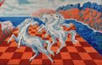 Aligi Sassu (1912-2000) - Cavalli in riva al mare