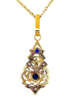 Zonder Minimumprijs - Halsketting - 9 kt. Geel goud, Zilver, Nieuw