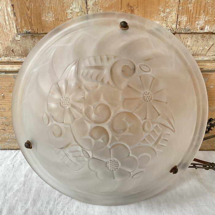 Lamp - Art Deco Shade Model 599 - hanglamp - Satijnachtig, Antiek en Kunst, Kunst | Designobjecten