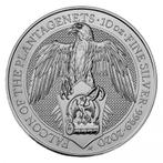 Queens Beast Falcon of the Plantagenets - 10 oz 2020, Postzegels en Munten, Munten | Europa | Niet-Euromunten, Zilver, Losse munt