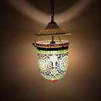 Lamp - boze oog - mozaïeklamp - Koper, Gekleurd