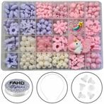 Fako Bijoux - Kralen Set Pastel - Acryl - Sieraden Maken -, Hobby en Vrije tijd, Kralen en Sieraden maken, Verzenden, Nieuw