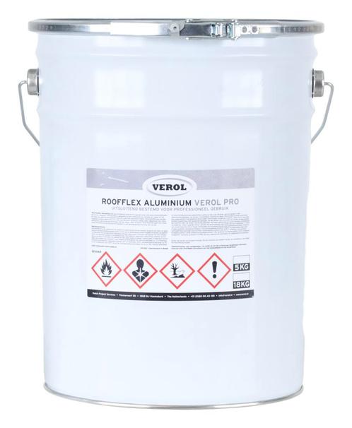 Verol Verol roofflex dakcoatings 18 kg, aluminium, Doe-het-zelf en Verbouw, Dakpannen en Dakbedekking, Nieuw, Verzenden