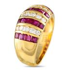 Ring - 18 karaat Geel goud, Adembenemende 18-karaats, Sieraden, Tassen en Uiterlijk, Ringen, Nieuw