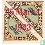 Estland - Dubbeldekker, met opdruk - 1923, Verzenden, Postfris
