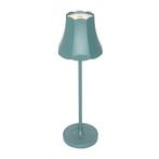 Retro tafellamp mineraal blauw oplaadbaar IP44 - Granny, Huis en Inrichting, Nieuw, Retro, Minder dan 50 cm