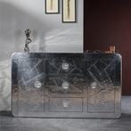 *WOONWINKEL* Dressoir Zilver Aluminium, Huis en Inrichting, Kasten | Dressoirs, Verzenden, Nieuw