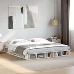 vidaXL Bedframe bewerkt hout wit 180x200 cm, Huis en Inrichting, Slaapkamer | Bedden, Eenpersoons, Verzenden, Wit, Nieuw
