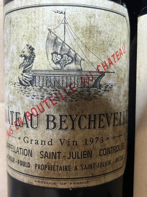 1973 Château Beychevelle & 1978 Château Saint-Pierre -, Verzamelen, Wijnen
