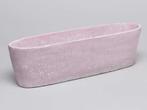 Cement flowerpot oval roze 32. 5x8. 5x9cm. medium mooie, Hobby en Vrije tijd, Ophalen of Verzenden, Nieuw