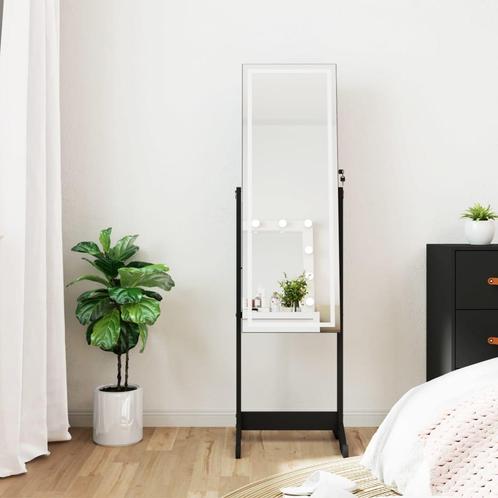 vidaXL Sieradenkast met spiegel en LED-verlichting, Huis en Inrichting, Woonaccessoires | Spiegels, Nieuw, Verzenden