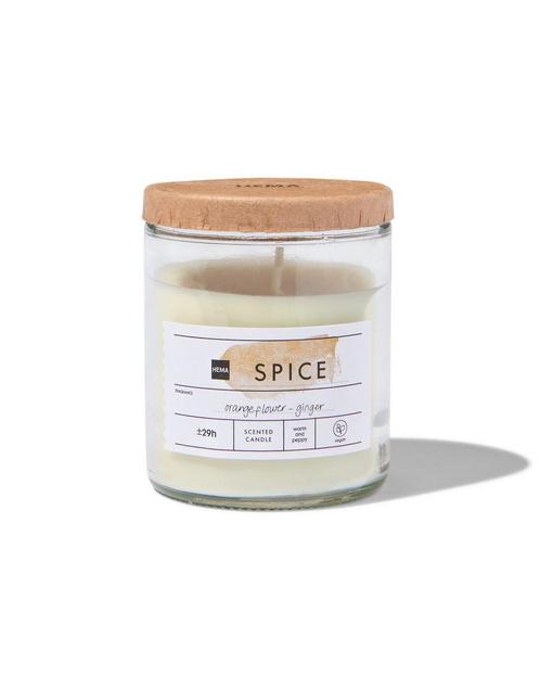 HEMA Geurkaars in glas Ø6.5 spice, Huis en Inrichting, Woonaccessoires | Kandelaars en Kaarsen, Nieuw, Verzenden