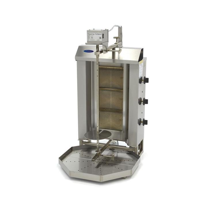 Shoarma Grill - 3 Branders - 30 Kg Vlees - Gas, Zakelijke goederen, Horeca | Keukenapparatuur, Nieuw in verpakking, Ovens, Magnetrons en Steamers