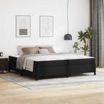 vidaXL Bedframe met matras met matras Zwart 200 x 200 cm, Verzenden, Nieuw, Zwart, Overige materialen