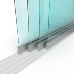 Schuifloket op maat - 4 panelen, 4 sporen - Gehard glas 6 mm, Nieuw, Ophalen of Verzenden