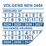 Keuringssticker dubbel NEN 2484, Verzenden, Nieuw