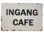 Ingang cafe reclamebord, Verzenden