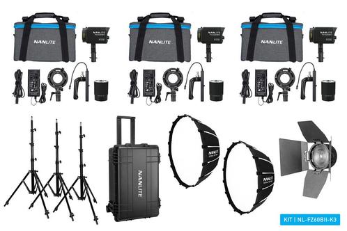 Nanlite Forza 60B II LED Tripple Kit (3 lampstatieven, 2, Audio, Tv en Foto, Fotografie | Fotostudio en Toebehoren, Overige typen