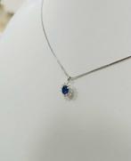 Zonder Minimumprijs - Halsketting Zilver Diamant, Sieraden, Tassen en Uiterlijk, Kettingen, Nieuw