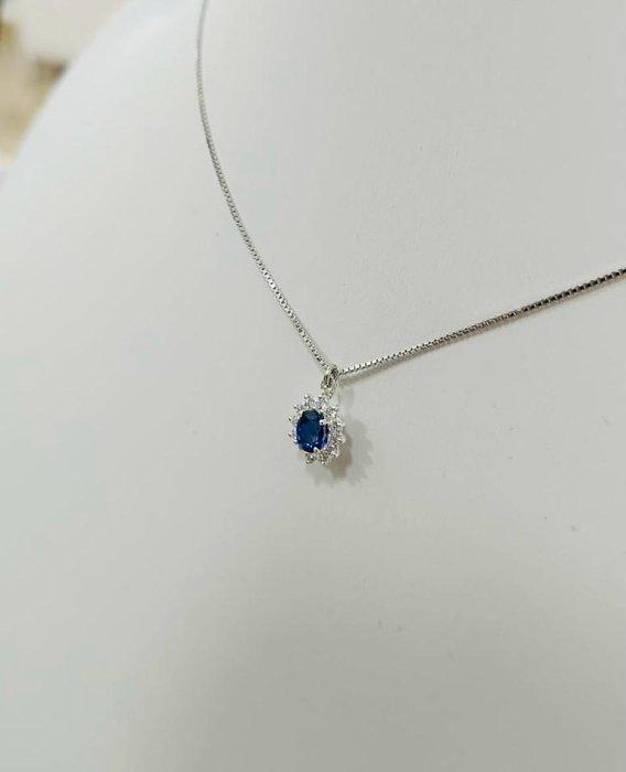 Zonder Minimumprijs - Halsketting Zilver Diamant, Sieraden, Tassen en Uiterlijk, Kettingen