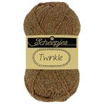 Scheepjes Twinkle - 916 bruin - Katoen Glittergaren met Lu, Hobby en Vrije tijd, Breien en Haken, Ophalen of Verzenden, Nieuw