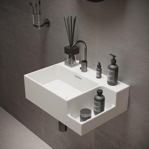 Fontein Ideavit Soliddual 1.0 50x36x15.5 cm Solid Surface, Doe-het-zelf en Verbouw, Sanitair, Overige typen, Nieuw, Ophalen of Verzenden
