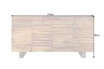 Massief dressoir GENESIS 170cm bruin gevlamd acaciahout, Huis en Inrichting, Kasten | Overige, Ophalen of Verzenden, Nieuw