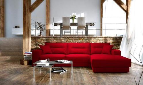 Loungebank Venray - loungebanken - Rood, Huis en Inrichting, Banken | Sofa's en Chaises Longues, Nieuw, Stof