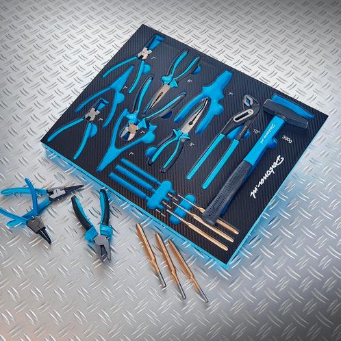 Datona 16-delige tangenset met doorslagen en een hamer in, Doe-het-zelf en Verbouw, Gereedschap | Handgereedschap, Nieuw, Ophalen of Verzenden