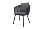 4 Seasons Bernini dining tuinstoel - platinum (1 stuk), Tuin en Terras, Verzenden, Nieuw, Overige materialen