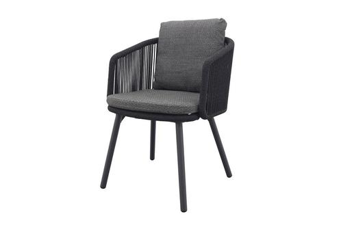 VDG Ohio dining chair aluminium/rope - antraciet, Tuin en Terras, Tuinstoelen, Nieuw, Overige materialen, Verzenden