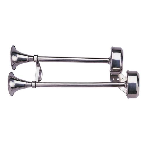Scheepshoorn Dubbel recht 12 volt 464 x 102 mm, Watersport en Boten, Accessoires en Onderhoud, Nieuw, Ophalen of Verzenden