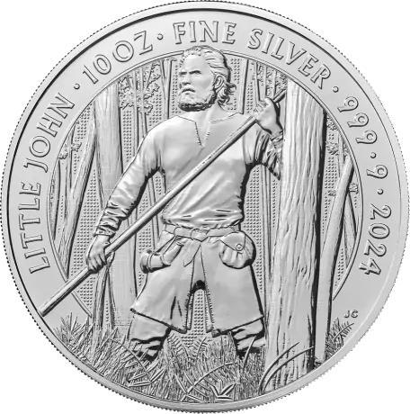 Myths and Legends - #3. Little John 10 oz 2024, Postzegels en Munten, Munten | Europa | Niet-Euromunten, Losse munt, Zilver, Verzenden