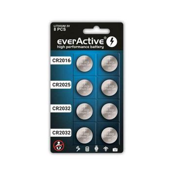≥ 8x everActive CR2032 CR2025 3V Lith... — Accu's en Batterijen — Marktplaats