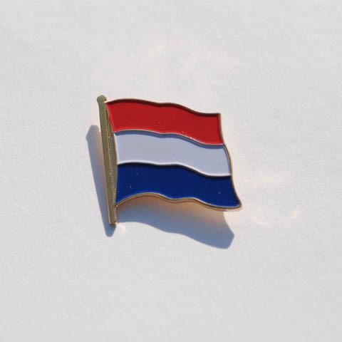 Embleem Nederlandse vlag met pin 7072, Diversen, Vlaggen en Wimpels