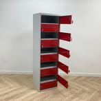 Tweedehands lockerkast 10 vaks (hxbxd) 180x50x50 cm, Grijs -, Huis en Inrichting, Ophalen of Verzenden, Gebruikt