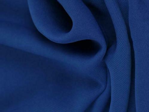 50 meter chiffon stof - Blauw - 150cm breed, Hobby en Vrije tijd, Stoffen en Lappen, 120 cm of meer, 200 cm of meer, Blauw, Nieuw
