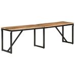 vidaXL Bankje 160x35x46 cm massief mangohout, Huis en Inrichting, Banken | Voetenbanken en Poefen, Verzenden, Nieuw