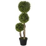 TRUUSK Kunstmatige Buxus Plant 90 cm - Inclusief Bloempot -, Huis en Inrichting, Verzenden