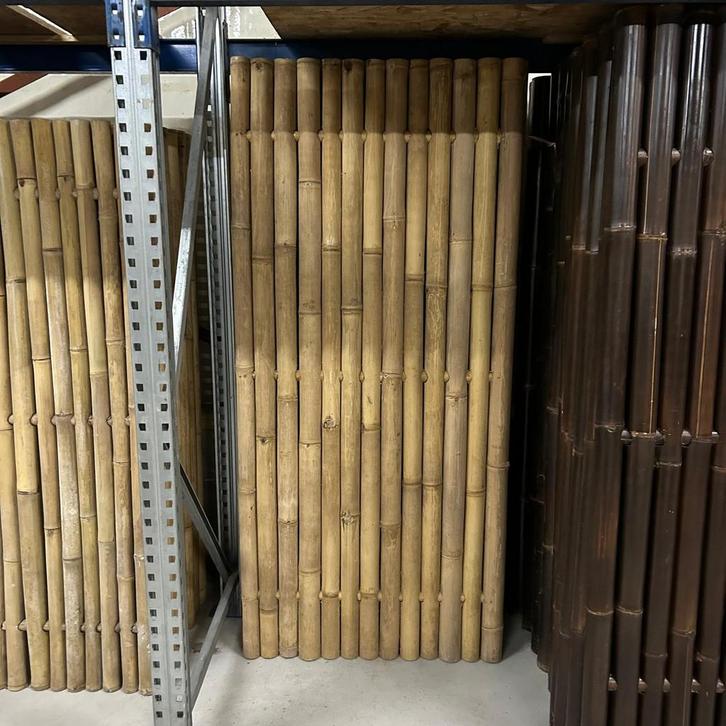 Outlet bamboe schuttingen - 90x200 cm - Naturel, Tuin en Terras, Schuttingen, Nieuw, Verzenden