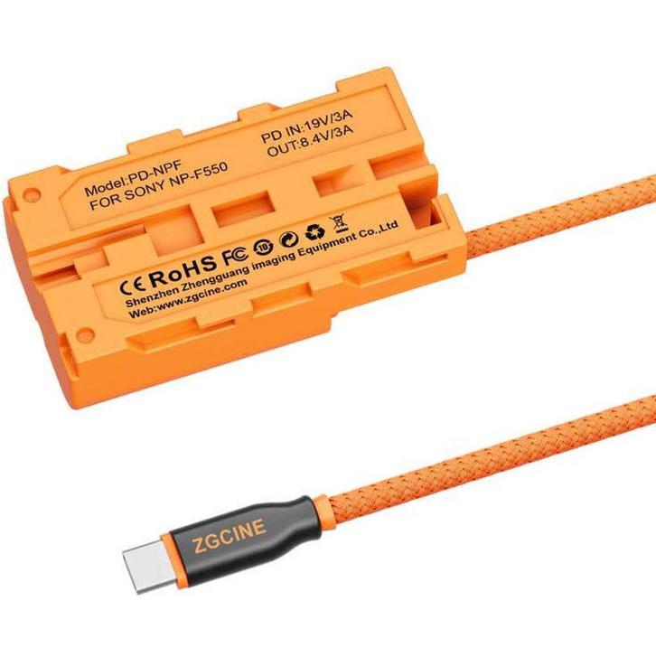 ZGCINE USB-C To NPF Dummy Battery Cable (PD-NPF), Computers en Software, Pc- en Netwerkkabels, Nieuw, Ophalen of Verzenden